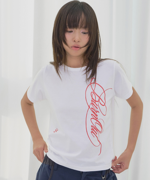 FANCY CLUB(ファンシークラブ)の「バーニングリーフTシャツ (ホワイト) F26QB060(Tシャツ/カットソー・レディース・その他・ONE)」の2枚目の写真
