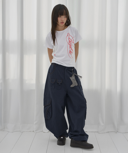 FANCY CLUB(ファンシークラブ)の「バーニングリーフTシャツ (ホワイト) F26QB060(Tシャツ/カットソー・レディース・その他・ONE)」の4枚目の写真