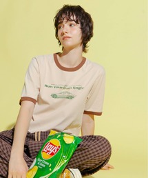 Zooodle（ズードル）の「Graphic Ringer T-Shirt - グラフィックリンガーTシャツ -（Tシャツ/カットソー）」