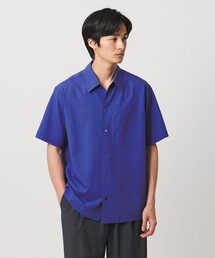 ウール」に該当するシャツ/ブラウス（ブルー・ネイビー/青色系