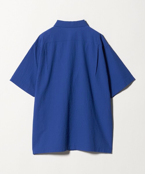 UNITED ARROWS（ユナイテッドアローズ）の「ウール/ナイロン アルバトロス ワンピースカラー ショートスリーブシャツ（シャツ/ブラウス・メンズ・ブラック/モカ/ロイヤルブルー・L/M/S/XL）」の11枚目の写真
