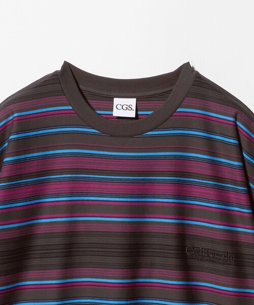 California General Store(California General Store)の「<CGS.>マルチ ボーダー クルー ネック Tシャツ(Tシャツ/カットソー・メンズ・ダークグレー・S/L/M)」の7枚目の写真