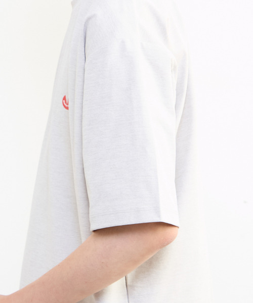 MEN'S MELROSE（メンズメルローズ）の「【MASTER FRAME/マスターフレーム】テックジャージワンポイントロゴTシャツ（Tシャツ/カットソー・メンズ・ブラック・3）」の6枚目の写真