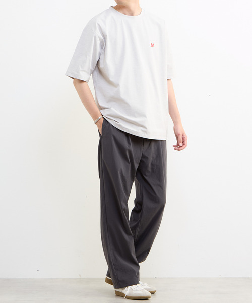 MEN'S MELROSE（メンズメルローズ）の「【MASTER FRAME/マスターフレーム】テックジャージワンポイントロゴTシャツ（Tシャツ/カットソー・メンズ・ブラック・3）」の16枚目の写真