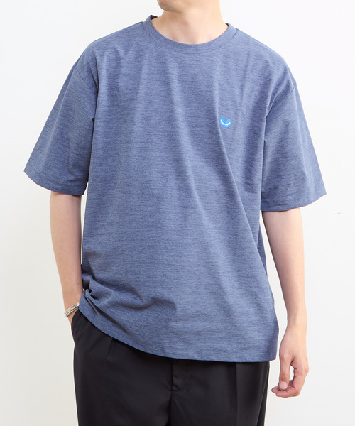 MEN'S MELROSE（メンズメルローズ）の「【MASTER FRAME/マスターフレーム】テックジャージワンポイントロゴTシャツ（Tシャツ/カットソー・メンズ・ブラック・3）」の17枚目の写真