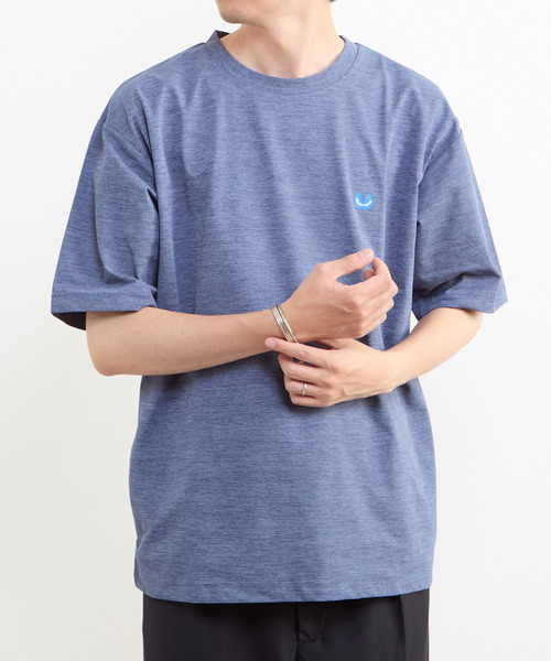MEN'S MELROSE（メンズメルローズ）の「【MASTER FRAME/マスターフレーム】テックジャージワンポイントロゴTシャツ（Tシャツ/カットソー・メンズ・ブラック・3）」の18枚目の写真