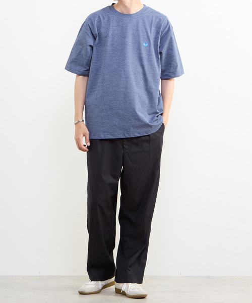 MEN'S MELROSE（メンズメルローズ）の「【MASTER FRAME/マスターフレーム】テックジャージワンポイントロゴTシャツ（Tシャツ/カットソー・メンズ・ブラック・3）」の19枚目の写真