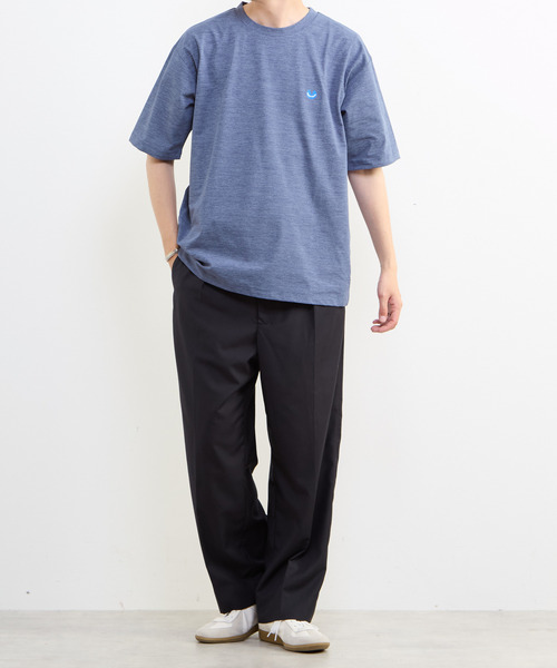 MEN'S MELROSE（メンズメルローズ）の「【MASTER FRAME/マスターフレーム】テックジャージワンポイントロゴTシャツ（Tシャツ/カットソー・メンズ・ブラック・3）」の20枚目の写真