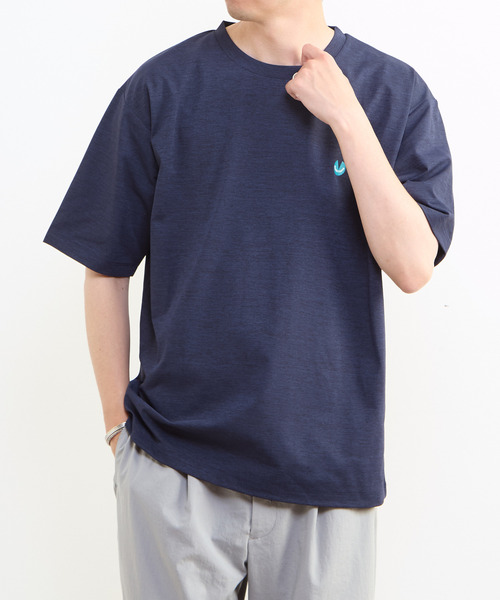 MEN'S MELROSE（メンズメルローズ）の「【MASTER FRAME/マスターフレーム】テックジャージワンポイントロゴTシャツ（Tシャツ/カットソー・メンズ・ブラック・3）」の22枚目の写真