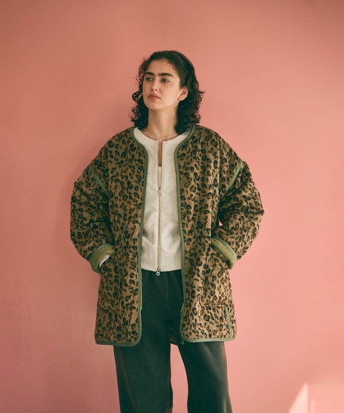 kha:ki（カーキ）の「「KHA:KI / カーキ」LEOPARD LINNER JACKET（その他アウター・レディース・オリーブ/ブラック・FREE）」の14枚目の写真