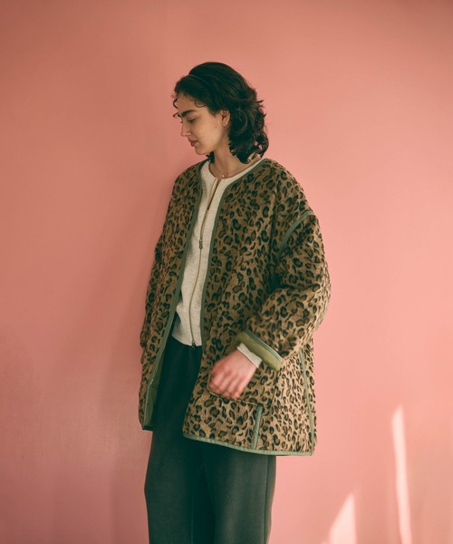 kha:ki（カーキ）の「「KHA:KI / カーキ」LEOPARD LINNER JACKET（その他アウター・レディース・オリーブ/ブラック・FREE）」の16枚目の写真