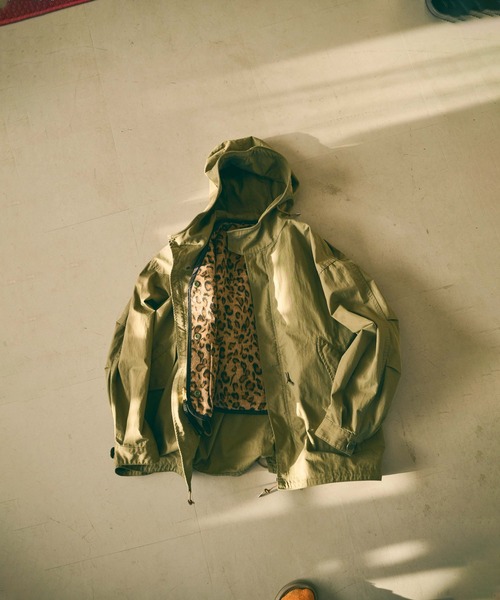 kha:ki（カーキ）の「「KHA:KI / カーキ」LEOPARD LINNER JACKET（その他アウター・レディース・オリーブ/ブラック・FREE）」の5枚目の写真