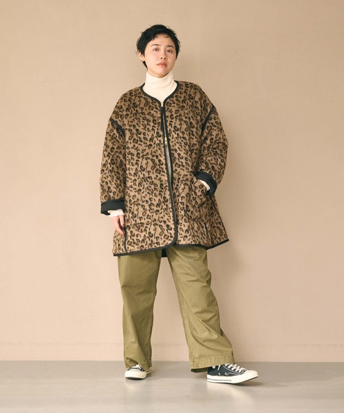 kha:ki（カーキ）の「「KHA:KI / カーキ」LEOPARD LINNER JACKET（その他アウター・レディース・オリーブ/ブラック・FREE）」の8枚目の写真