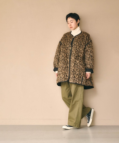 kha:ki（カーキ）の「「KHA:KI / カーキ」LEOPARD LINNER JACKET（その他アウター・レディース・オリーブ/ブラック・FREE）」の10枚目の写真