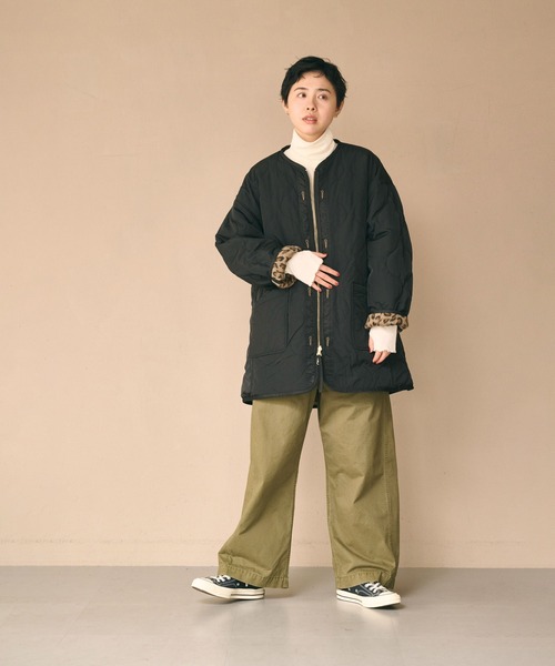kha:ki（カーキ）の「「KHA:KI / カーキ」LEOPARD LINNER JACKET（その他アウター・レディース・オリーブ/ブラック・FREE）」の12枚目の写真