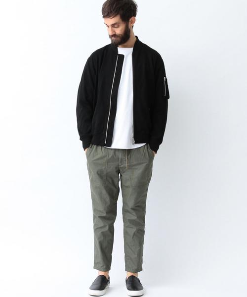 BEAUTY&YOUTH UNITED ARROWS（ビューティーアンドユースユナイテッドアローズ）の「BY ∴ ジャージ MA-1◆（MA-1・メンズ・ブラック/オリーブ・MEDIUM/LARGE/SMALL）」の14枚目の写真
