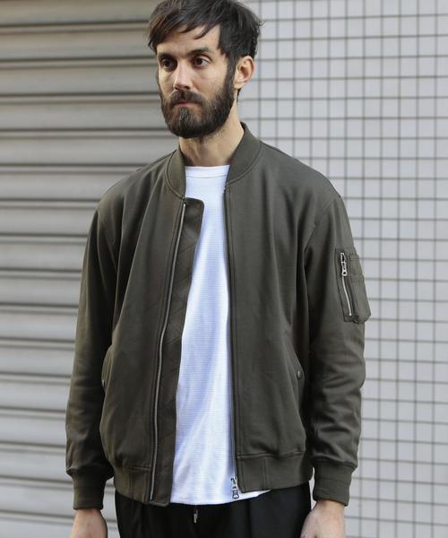 BEAUTY&YOUTH UNITED ARROWS（ビューティーアンドユースユナイテッドアローズ）の「BY ∴ ジャージ MA-1◆（MA-1・メンズ・ブラック/オリーブ・MEDIUM/LARGE/SMALL）」の12枚目の写真