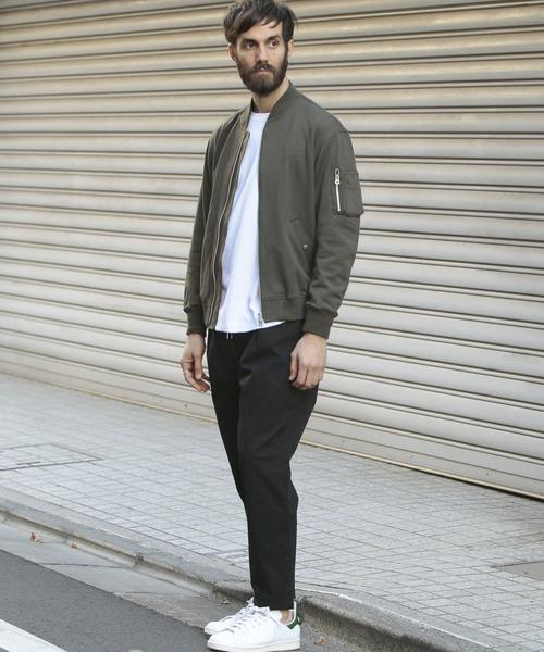 BEAUTY&YOUTH UNITED ARROWS（ビューティーアンドユースユナイテッドアローズ）の「BY ∴ ジャージ MA-1◆（MA-1・メンズ・ブラック/オリーブ・MEDIUM/LARGE/SMALL）」の5枚目の写真