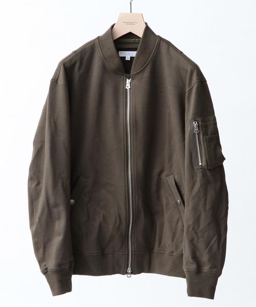 BEAUTY&YOUTH UNITED ARROWS（ビューティーアンドユースユナイテッドアローズ）の「BY ∴ ジャージ MA-1◆（MA-1・メンズ・ブラック/オリーブ・MEDIUM/LARGE/SMALL）」の6枚目の写真