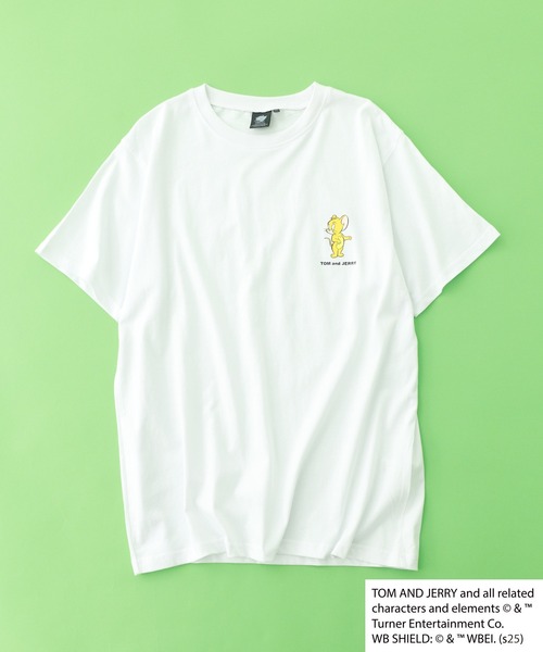 Tom&Jerry(トムアンドジェリー)の「接触冷感 TOM&JERRY ワンポイントプリント BIG T 半袖(Tシャツ/カットソー・メンズ・オリーブ/チャコール/グレー系その他/ブラック系その他/ホワイト系その他/オフホワイト/ブラック/ダークグリーン・XL/L/M)」の9枚目の写真