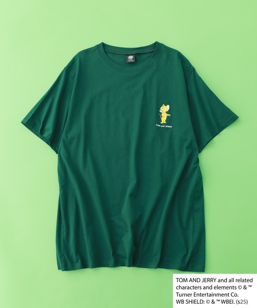 Tom&Jerry(トムアンドジェリー)の「接触冷感 TOM&JERRY ワンポイントプリント BIG T 半袖(Tシャツ/カットソー・メンズ・オリーブ/チャコール/グレー系その他/ブラック系その他/ホワイト系その他/オフホワイト/ブラック/ダークグリーン・XL/L/M)」の15枚目の写真