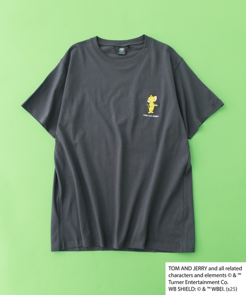 Tom&Jerry(トムアンドジェリー)の「接触冷感 TOM&JERRY ワンポイントプリント BIG T 半袖(Tシャツ/カットソー・メンズ・オリーブ/チャコール/グレー系その他/ブラック系その他/ホワイト系その他/オフホワイト/ブラック/ダークグリーン・XL/L/M)」の13枚目の写真