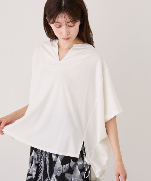 Jayro(ジャイロ)の「クリアクールスキッパープルオーバー(Tシャツ/カットソー・レディース・ブラック/ホワイト系その他/ブルー・FREE)」の13枚目の写真