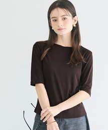 coca（coca）（コカ）の「シアージョーゼット五分袖Tシャツ（Tシャツ/カットソー・レディース）」