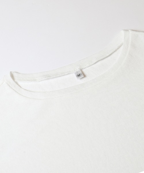 coca(coca)(コカ)の「シアージョーゼット五分袖Tシャツ(Tシャツ/カットソー・レディース・ホワイト/ブラウン/ライトグレー/ドット・M/L/S)」の22枚目の写真