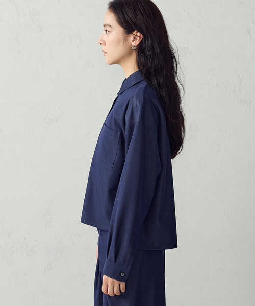 COMME CA ISM(コムサイズム)の「【セットアップ対応】2WAYスリーブ シャツ(シャツ/ブラウス・レディース・ネイビー/カーキ・MEDIUM/LARGE)」の14枚目の写真