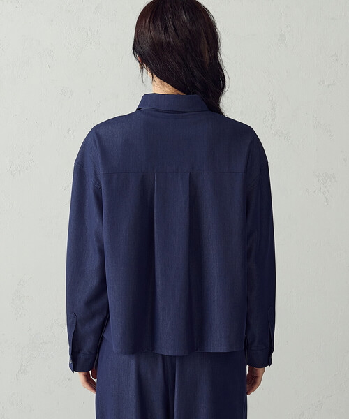 COMME CA ISM(コムサイズム)の「【セットアップ対応】2WAYスリーブ シャツ(シャツ/ブラウス・レディース・ネイビー/カーキ・MEDIUM/LARGE)」の15枚目の写真