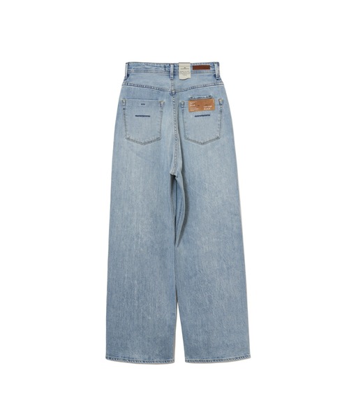 YANUK(ヤヌーク)の「ルーズストレート JOAN FVS(デニムパンツ・レディース・サックスブルー系・24/23/25)」の10枚目の写真