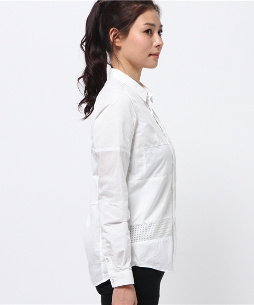 WHITE MOUNTAINEERING(ホワイトマウンテニアリング)の「【White mountaineering】FRANKEN SHIRT(シャツ/ブラウス・レディース・アイボリー/カーキ・SMALL/X-SMALL)」の6枚目の写真