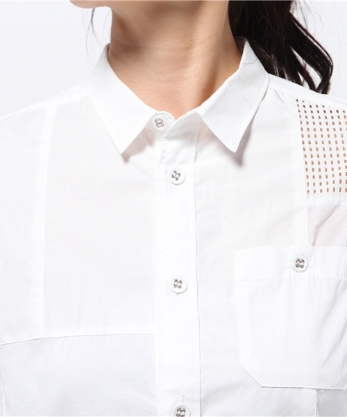 WHITE MOUNTAINEERING(ホワイトマウンテニアリング)の「【White mountaineering】FRANKEN SHIRT(シャツ/ブラウス・レディース・アイボリー/カーキ・SMALL/X-SMALL)」の8枚目の写真