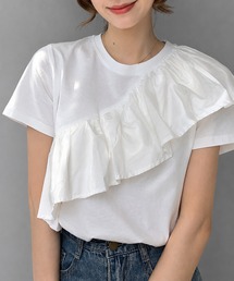 aimoha | アシンメトリーフリルTシャツ(Tシャツ/カットソー)