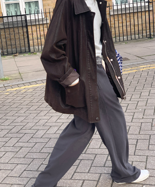haag(ヘイグ)の「mix single pants (charcoal)(スウェットパンツ・レディース・その他・FREE)」の17枚目の写真