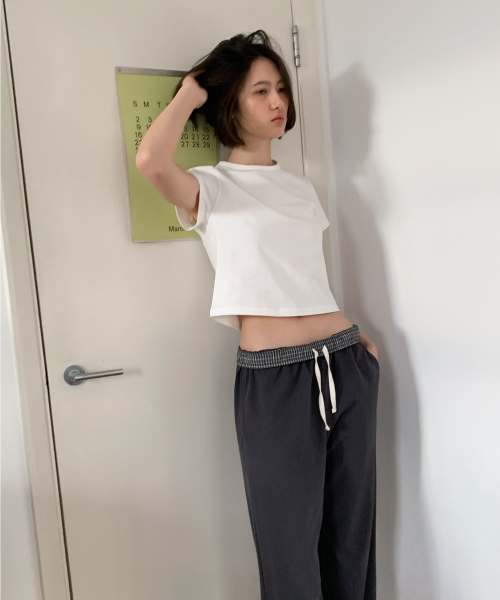 haag(ヘイグ)の「mix single pants (charcoal)(スウェットパンツ・レディース・その他・FREE)」の20枚目の写真