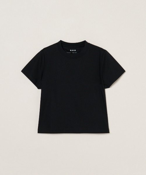 three dots（スリードッツ）の「【unisex】シルケンジャージー ショートスリーブ（Tシャツ/カットソー・レディース・ブルー系その他/ホワイト/ブラック・MEDIUM/LARGE/X-SMALL/SMALL）」の2枚目の写真