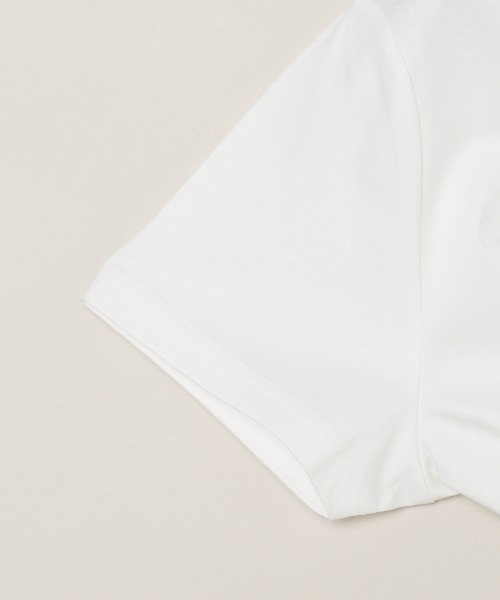 three dots（スリードッツ）の「【unisex】シルケンジャージー ショートスリーブ（Tシャツ/カットソー・レディース・ブルー系その他/ホワイト/ブラック・MEDIUM/LARGE/X-SMALL/SMALL）」の7枚目の写真