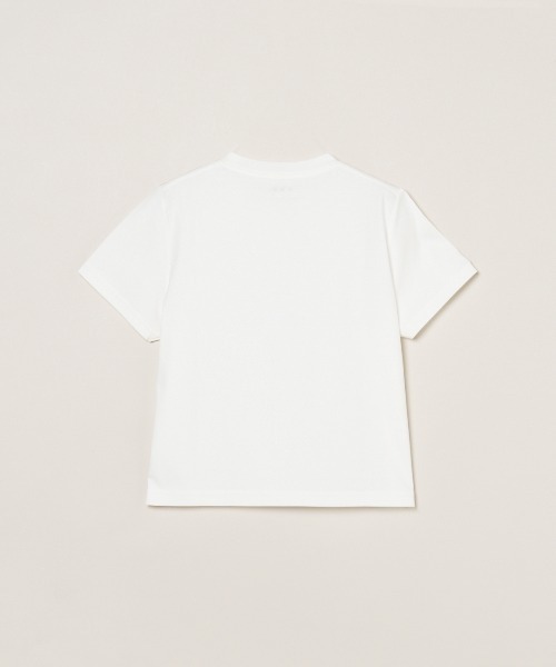 three dots（スリードッツ）の「【unisex】シルケンジャージー ショートスリーブ（Tシャツ/カットソー・レディース・ブルー系その他/ホワイト/ブラック・MEDIUM/LARGE/X-SMALL/SMALL）」の5枚目の写真