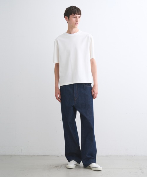 three dots(スリードッツ)の「【unisex】シルケンジャージー ショートスリーブ(Tシャツ/カットソー・レディース・ブルー系その他/ホワイト/ブラック・MEDIUM/LARGE/X-SMALL/SMALL)」の20枚目の写真