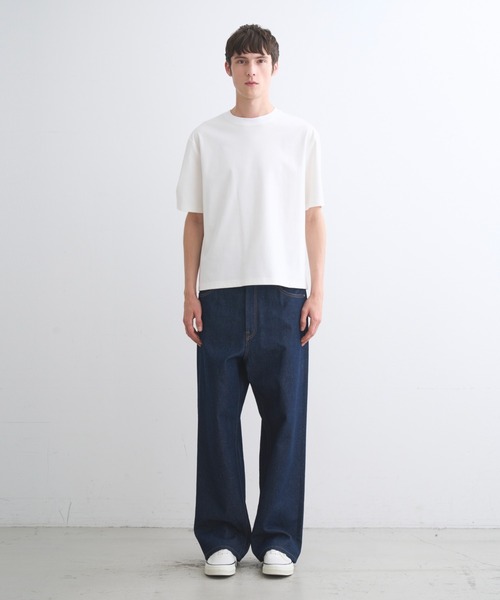 three dots(スリードッツ)の「【unisex】シルケンジャージー ショートスリーブ(Tシャツ/カットソー・レディース・ブルー系その他/ホワイト/ブラック・MEDIUM/LARGE/X-SMALL/SMALL)」の22枚目の写真