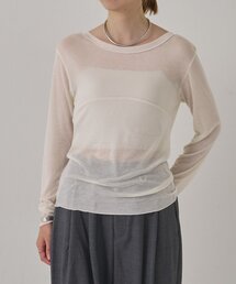 【柔らかな着心地◎】オフショルシアーフライスロンT