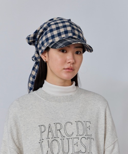 OVERRIDE(オーバーライド)の「OVERRIDE CHECK PATTERN SCARF&CAP / オーバーライド(キャップ・レディース・ブラック/ライトブルー/ブラウン・57~59cm)」の10枚目の写真