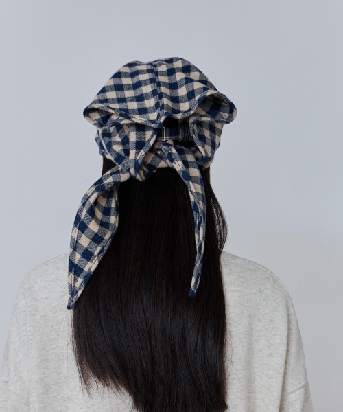 OVERRIDE(オーバーライド)の「OVERRIDE CHECK PATTERN SCARF&CAP / オーバーライド(キャップ・レディース・ブラック/ライトブルー/ブラウン・57~59cm)」の13枚目の写真