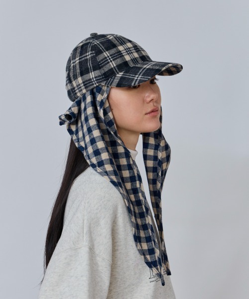 OVERRIDE(オーバーライド)の「OVERRIDE CHECK PATTERN SCARF&CAP / オーバーライド(キャップ・レディース・ブラック/ライトブルー/ブラウン・57~59cm)」の18枚目の写真