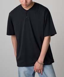ROOT THREE（ルートスリー）の「【ROOT THREE】NCポンチ裾ドローコードヘンリーネックTシャツ 056400（Tシャツ/カットソー）」