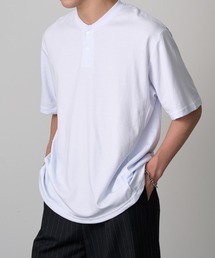 ROOT THREE（ルートスリー）の「【ROOT THREE】NCポンチ裾ドローコードヘンリーネックTシャツ 056400（Tシャツ/カットソー）」