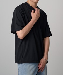 ROOT THREE（ルートスリー）の「【ROOT THREE】NCポンチ裾ドローコードヘンリーネックTシャツ 056400（Tシャツ/カットソー）」