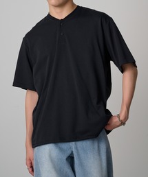 ROOT THREE（ルートスリー）の「【ROOT THREE】NCポンチ裾ドローコードヘンリーネックTシャツ 056400（Tシャツ/カットソー）」